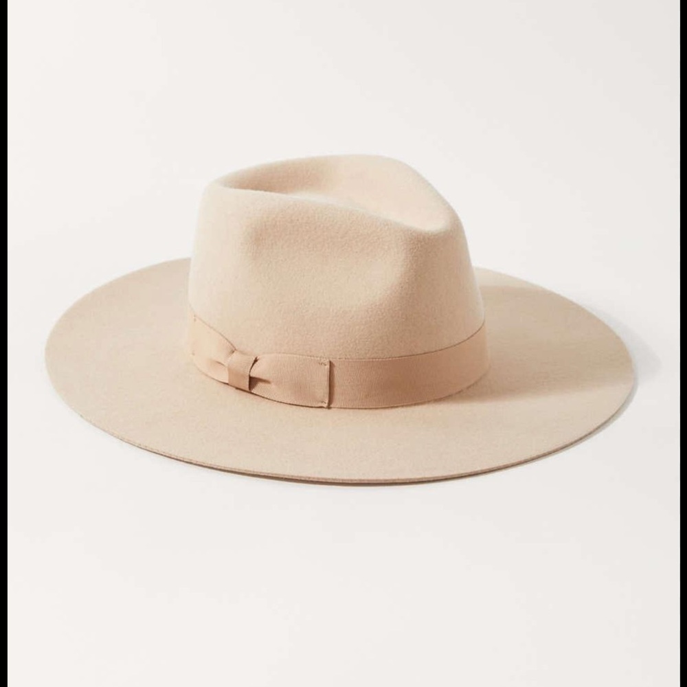 Urban Outfitters Wool Tan Wide Brim Hat